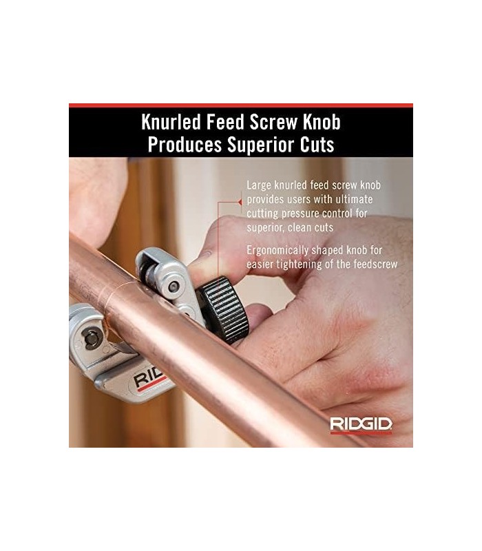 RIDGID 40617 Modelo 101 Cortador de Tubulação Fechado com Capacidade de Corte, Prata