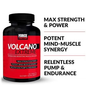 VolcaNO Extreme Pre Workout Nitric Oxide Booster Supplement for Men com Creatina, L-Citrulina e Huperzine A for BetterBombas mus