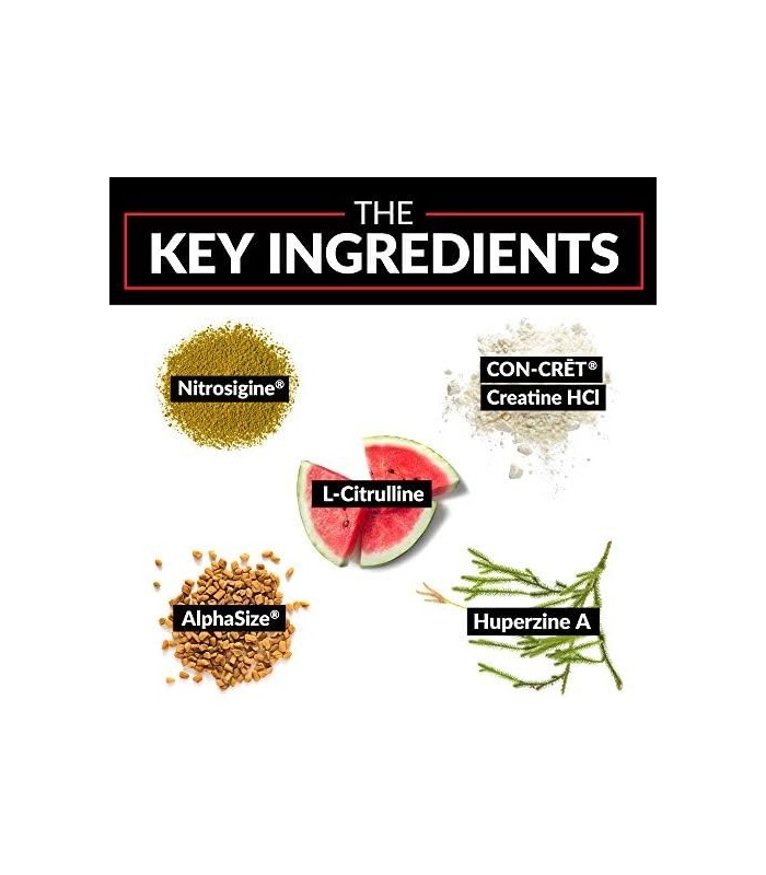 VolcaNO Extreme Pre Workout Nitric Oxide Booster Supplement for Men com Creatina, L-Citrulina e Huperzine A for BetterBombas mus