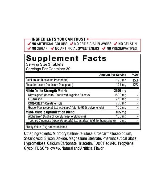 VolcaNO Extreme Pre Workout Nitric Oxide Booster Supplement for Men com Creatina, L-Citrulina e Huperzine A for BetterBombas mus