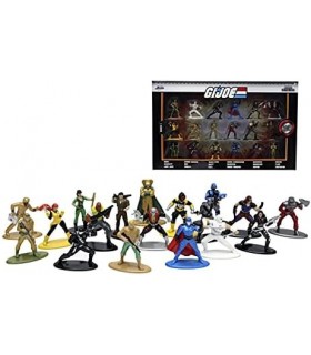 Jada Toys G.I. Joe 1.65 Pacote com 18 brinquedos fundidos para crianças e adultos, 32913