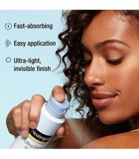 Neutrogena Ultra Sheer Body Mist Protetor Solar Spray de amplo espectro SPF 70, Não gorduroso e resistente à água, sem óleo e nã