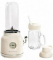 ESMM100-CREAM Retro Smoothie Maker Blender com Mason Jar, Perfeito para Shakes e Smoothies, 300 Watts, Creme