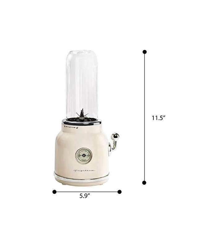 ESMM100-CREAM Retro Smoothie Maker Blender com Mason Jar, Perfeito para Shakes e Smoothies, 300 Watts, Creme