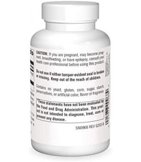 Source Naturals DMAE, bitartarato de dimetilaminoetanol - suporta concentração mental - 200 comprimidos