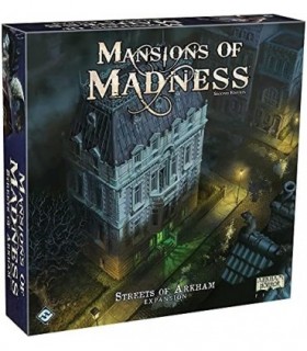 Jogo de tabuleiro Mansions of Madness Streets of Arkham EXPANSÃO | Jogo de Terror | Jogo de tabuleiro misterioso para adolescent