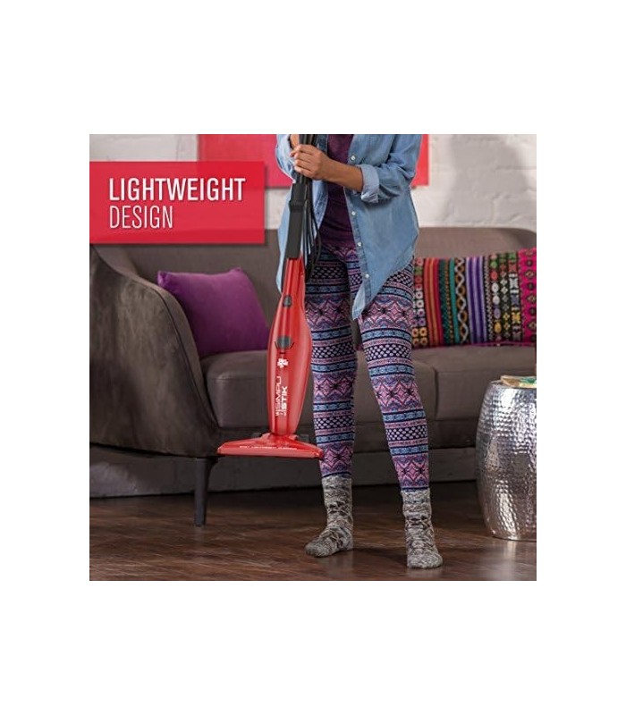 Aspirador de pó Dirt Devil Simpli-Stik, aspirador de mão e bastão 3 em 1, pequeno e sem saco, SD20000RED, vermelho