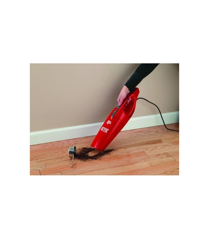 Aspirador de pó Dirt Devil Simpli-Stik, aspirador de mão e bastão 3 em 1, pequeno e sem saco, SD20000RED, vermelho