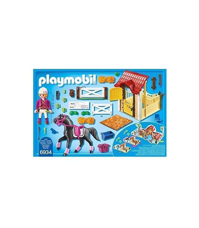 PLAYMOBIL Estábulo para Cavalos com Conjunto de Edifícios Araber Multi