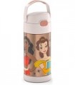 THERMOS FUNTAINER 12 onças de aço inoxidável isolado a vácuo garrafa de palha infantil, princesa