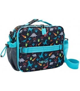 Bentgo® Kids Prints Lunch Bag - Isolamento duplo, durável, tecido resistente à água com bolsos internos e externos com zíper e s