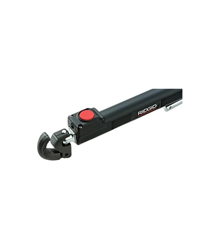 RIDGID 46753 Modelo 2017 Chave de bacia telescópica com LED Chave de bacia ajustável de 10 a 17 polegadas, preta