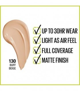 Maybelline Super Stay Full Coverage Liquid Foundation Maquiagem ativa, até 30 horas de uso, transferência, suor e resistente à á