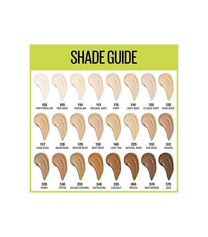 Maybelline Super Stay Full Coverage Liquid Foundation Maquiagem ativa, até 30 horas de uso, transferência, suor e resistente à á