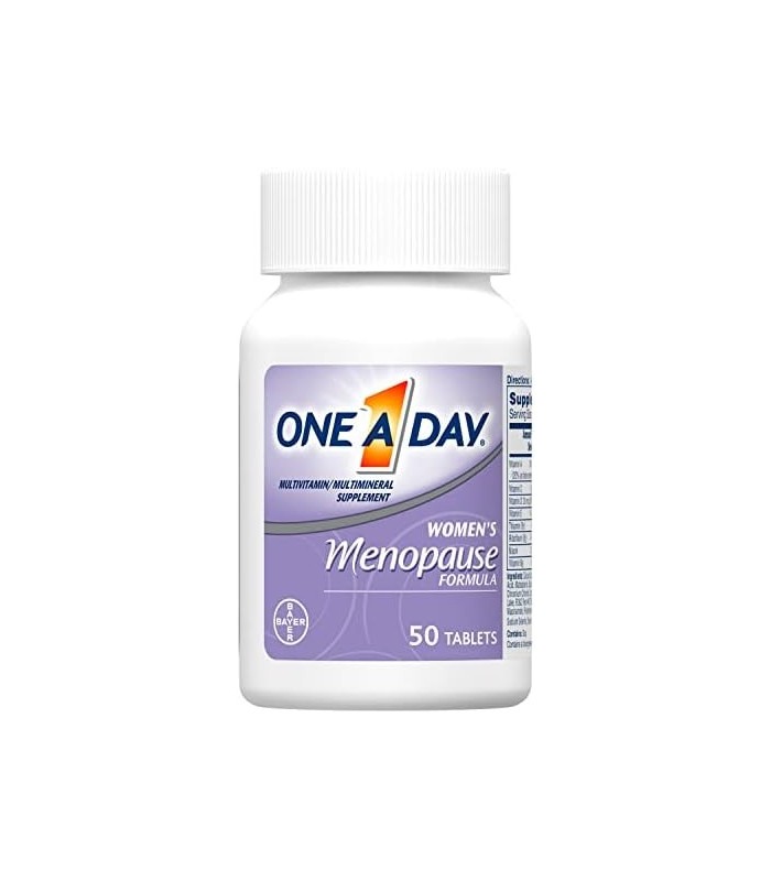 One A Day Womens Menopause Multivitamin com vitamina A, vitamina C, vitamina D, vitamina E e zinco para suporte imunológico à sa