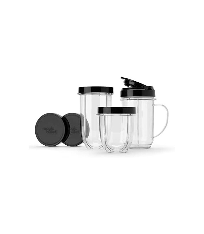 Liquidificador Magic Bullet, Pequeno, Prata, Conjunto de 11 Peças