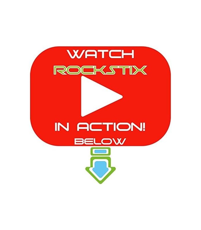 ROCKSTIX 2 HD AZUL, BAQUETAS DE LED UP, com efeito de desvanecimento, incendeie seu! (BLUE ROCKSTIX)