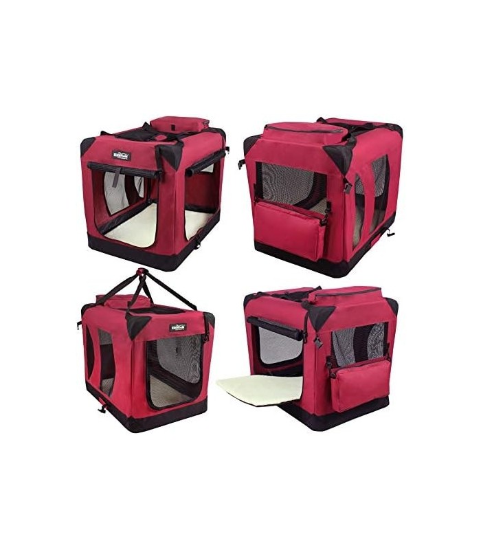 Caixa de cachorro macia dobrável de 3 portas EliteField, casa para animais de estimação interna e externa, vários tamanhos e cor