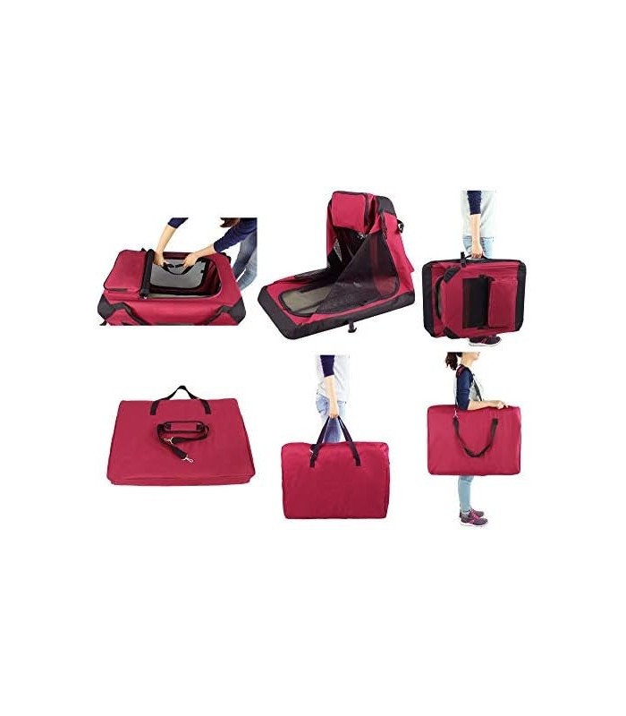 Caixa de cachorro macia dobrável de 3 portas EliteField, casa para animais de estimação interna e externa, vários tamanhos e cor