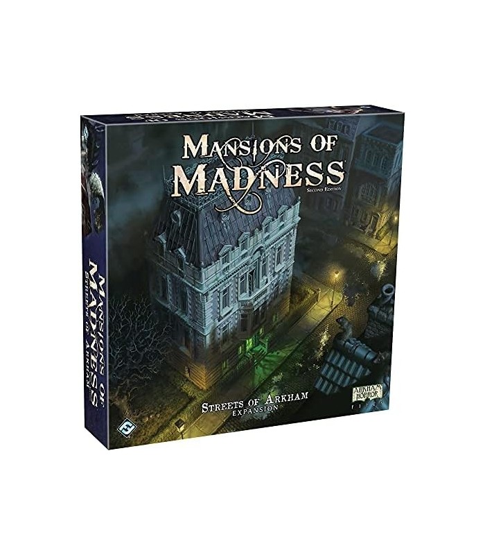Jogo de tabuleiro Mansions of Madness Streets of Arkham EXPANSÃO | Jogo de Terror | Jogo de tabuleiro misterioso para adolescent