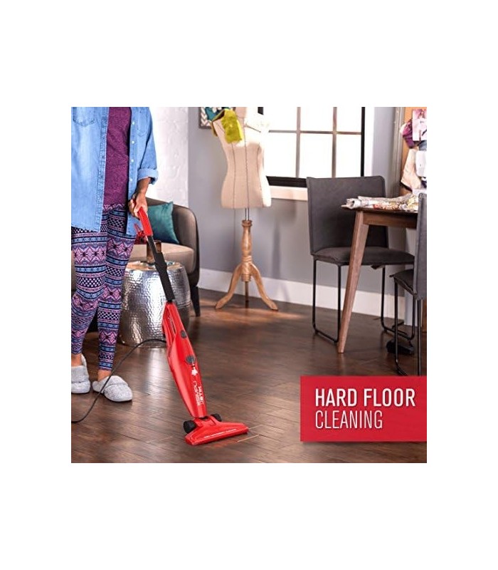 Aspirador de pó Dirt Devil Simpli-Stik, aspirador de mão e bastão 3 em 1, pequeno e sem saco, SD20000RED, vermelho