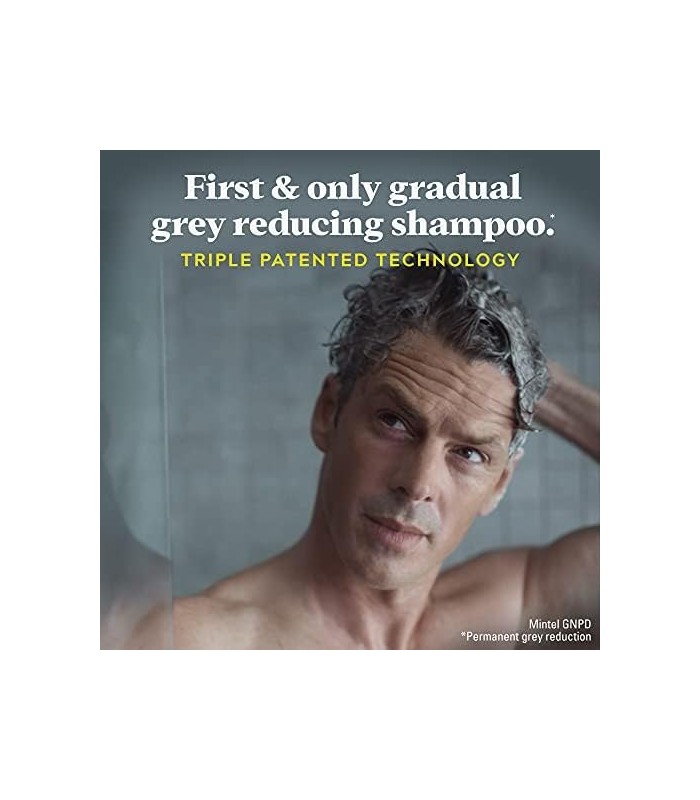 Apenas para homens Controle GX Shampoo redutor de cinza para tons de cabelo, loiro a castanho médio, cor de cabelo gradual, 4 fl