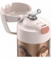 THERMOS FUNTAINER 12 onças de aço inoxidável isolado a vácuo garrafa de palha infantil, princesa