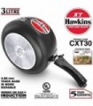 Hawkins CXT30 Contura Hard Anodized Induction Compatível com Base Extra Grossa Panela de Pressão, Preto, 3L, 3 L