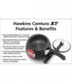 Hawkins CXT30 Contura Hard Anodized Induction Compatível com Base Extra Grossa Panela de Pressão, Preto, 3L, 3 L