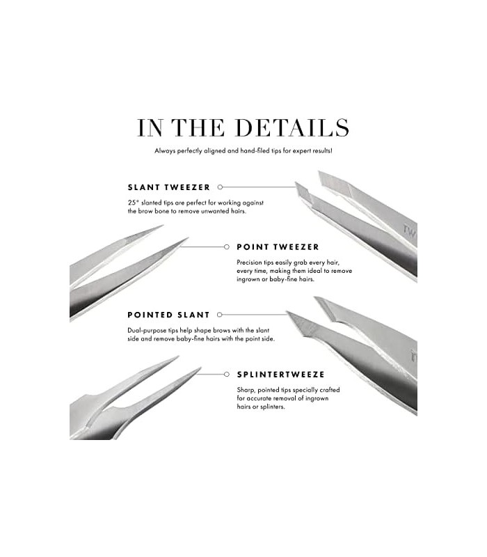 Tweezerman exclusivo Moon Dust Slant Tweezer