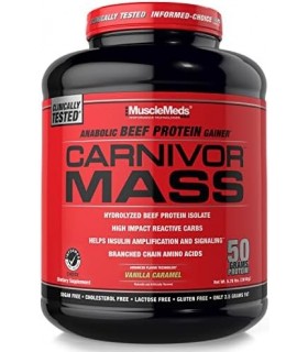 MuscleMeds Carnivor Mass Diet Supplement, Vanilla Caramel, 5,93 libras (002658)