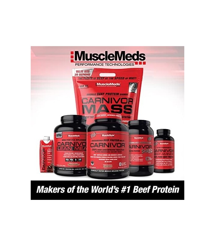 MuscleMeds Carnivor Mass Diet Supplement, Vanilla Caramel, 5,93 libras (002658)