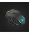 Mouse Redragon M908 Impact RGB LED MMO com botões laterais, mouse óptico com fio para jogos com 12.400 DPI, precisão, 20 botões