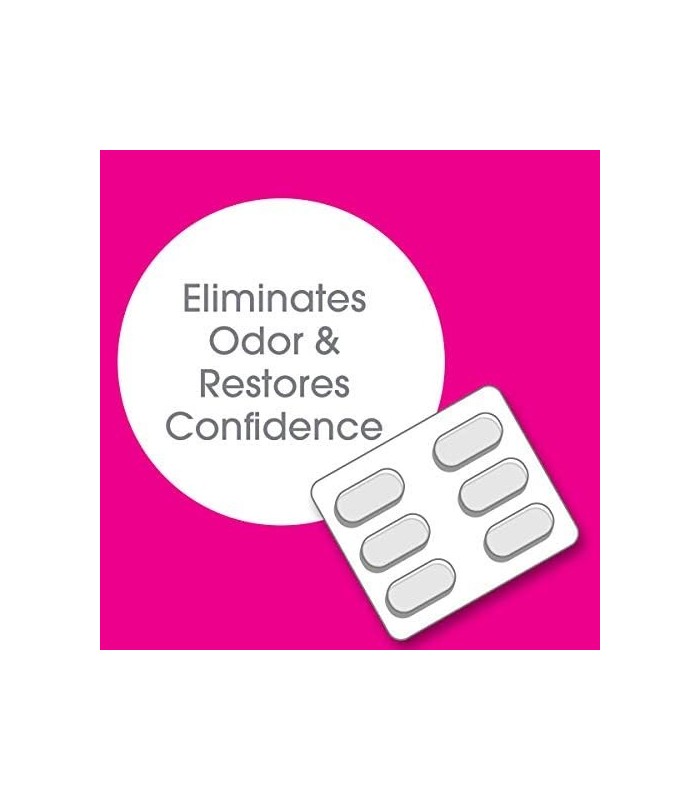 Tratamento de Odor Vaginal vH Essentials - Supositórios Vaginais com pH Balanceado - 6 Comprimidos Com Aplicador, Branco, (667-0