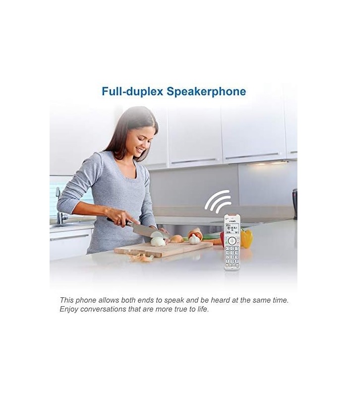 VTech VS112-17 DECT 6.0 Bluetooth Expansível Telefone Sem Fio para Casa com Secretária Eletrônica, Bloqueio de Chamadas, Identif