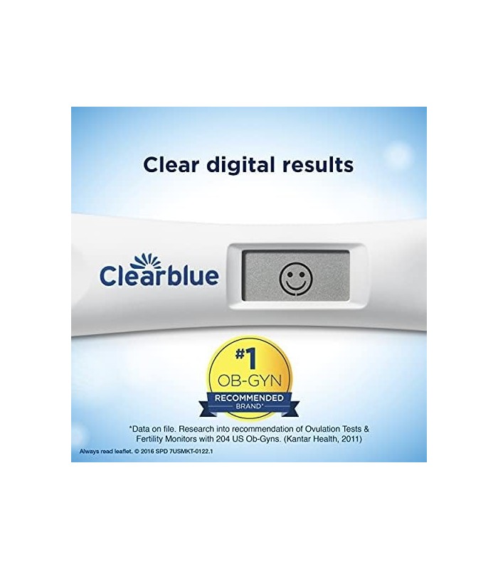 Clearblue Advanced Ovulation Test, Predictor Kit, com testes de ovulação avançados com resultados, 20 testes de ovulação