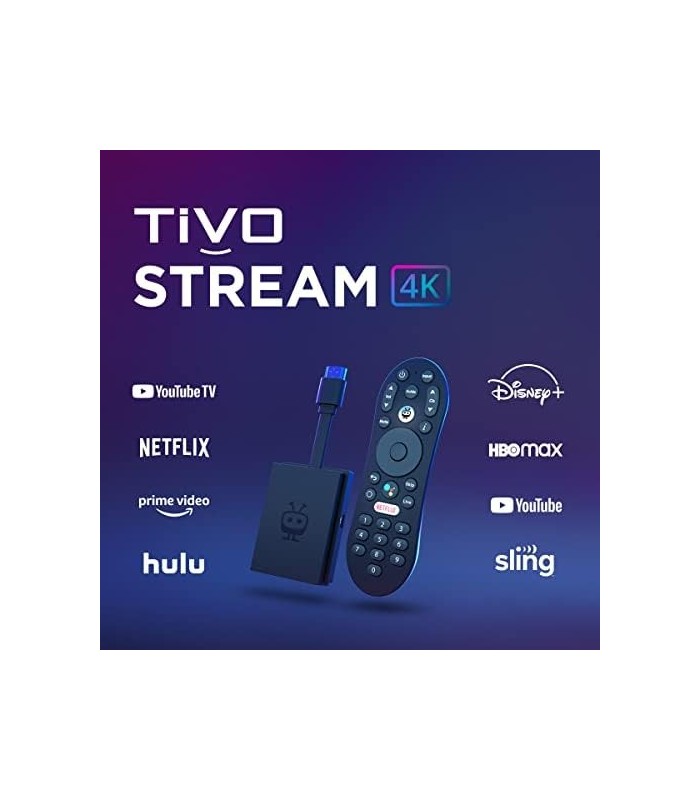 TiVo Stream 4K ' Todos os aplicativos de streaming e TV ao vivo em uma tela ' 4K UHD, Dolby Vision HDR e Dolby Atmos Sound ' Ali