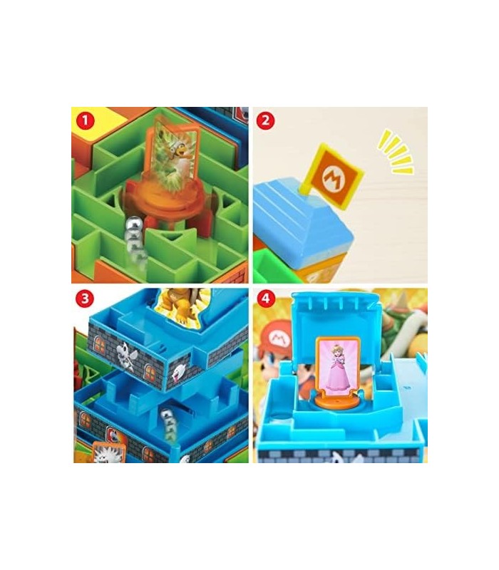 EPOCH Super Mario Maze Game Deluxe de, Jogo de ação de mesa para um jogador para maiores de 4 anos, Multi