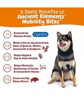 Zesty Paws Glucosamina para cães - Suplemento de quadris e articulações para cães - com condroitina e MSM - Mobilidade natural a