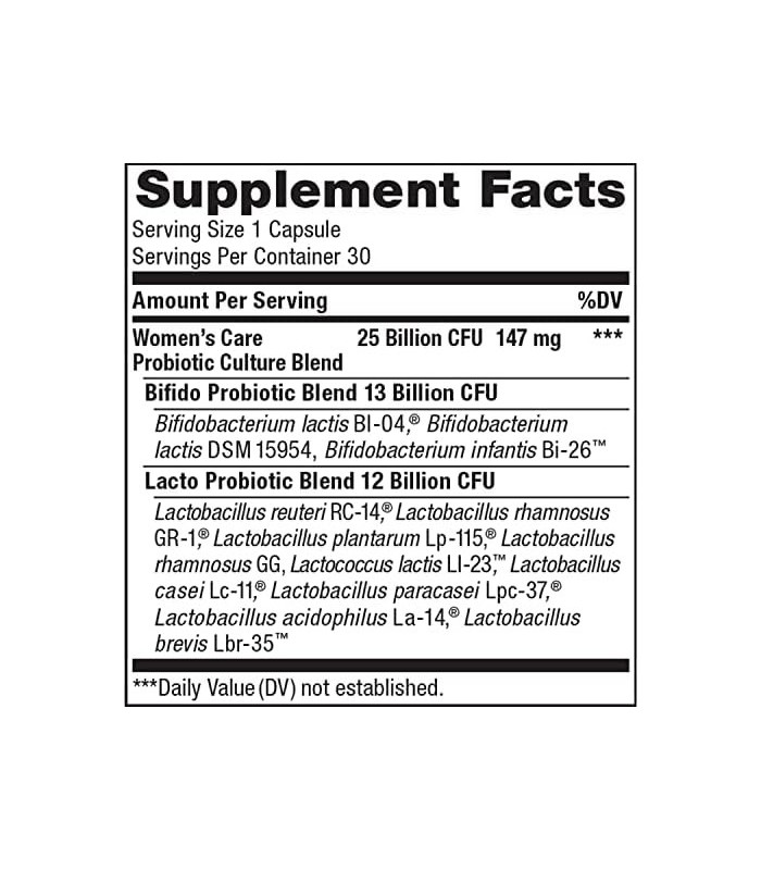 Probióticos Renew Life para mulheres, 25 bilhões de CFU garantidos, suplemento probiótico para saúde vaginal e imunológica, está