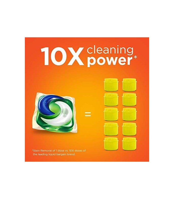 Tide PODS Plus Downy 4 em 1 HE Turbo sabão em pó, aroma fresco de abril, banheira de 61 contagens - a embalagem pode variar