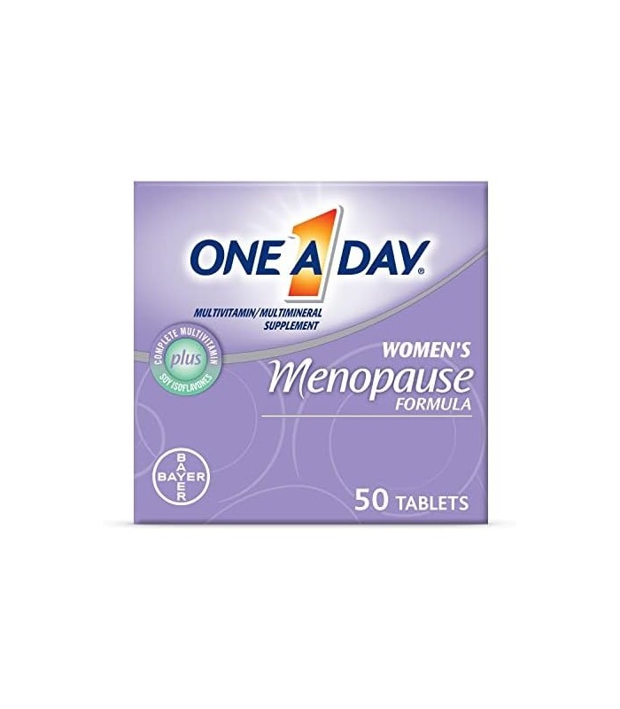 One A Day Womens Menopause Multivitamin com vitamina A, vitamina C, vitamina D, vitamina E e zinco para suporte imunológico à sa