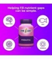 gomas multivitamínicas pré-natais femininas One A Day, incluindo vitamina A, vitamina C, vitamina D, B6, B12, ácido fólico e mai