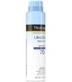 Neutrogena Ultra Sheer Body Mist Protetor Solar Spray de amplo espectro SPF 70, Não gorduroso e resistente à água, sem óleo e nã