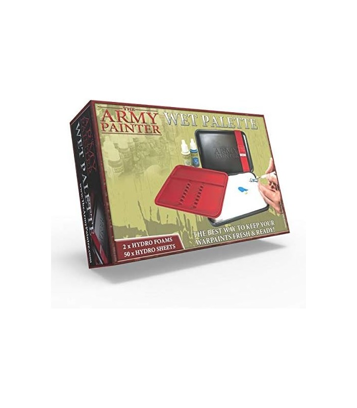 Paleta molhada do pintor do exército para pintura acrílica e paleta de papel Hydro Pack - Paleta úmida premium para miniaturas c