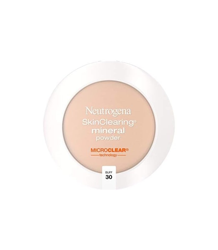 Neutrogena SkinClearing Mineral Acne-Concealing Compact Powder Compact, Shine-Free & Oil-Absorbing Makeup with Salicylic Acid to