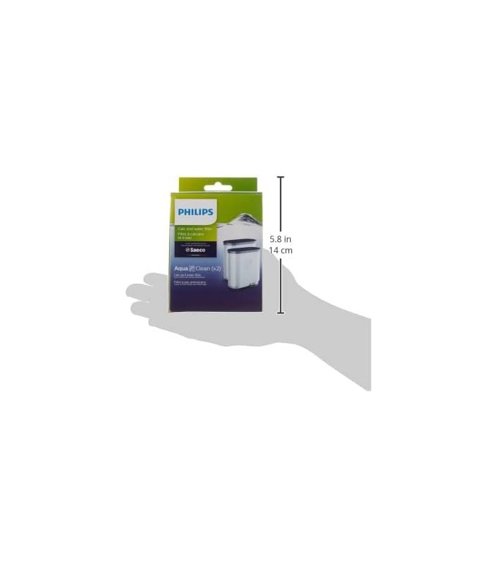pacote de 2 filtros Philips Saeco AquaClean,