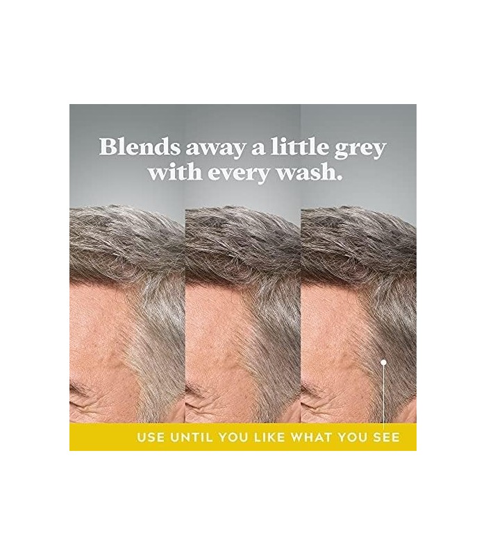 Apenas para homens Controle GX Shampoo redutor de cinza para tons de cabelo, loiro a castanho médio, cor de cabelo gradual, 4 fl