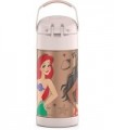 THERMOS FUNTAINER 12 onças de aço inoxidável isolado a vácuo garrafa de palha infantil, princesa