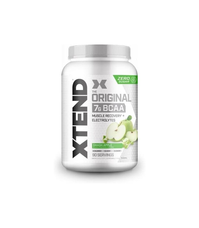 XTEND BCAA Powder Smash Apple | Bebida de Recuperação Muscular Pós-Treino Sem Açúcar com Aminoácidos | 7g BCAAs para homens e mu